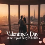Valentine’s Day in Dubai Burj Khalifa top roof